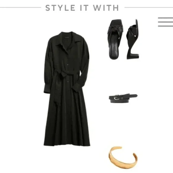 Banana Republic Belted Tencel Shirtdress - Picture 16 of 16